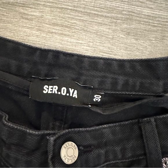 Ser.oya Christy Cut Out Black Jeans 30 - Picture 3 of 5